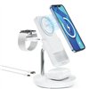 Forever MACS-100 magnetic wireless charging station with power bank white 5in1