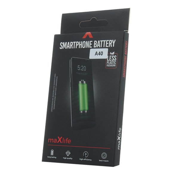 „Maxlife“ baterija, skirta „Samsung Galaxy A40 A405“, EB-BA405ABE, 3100mAh