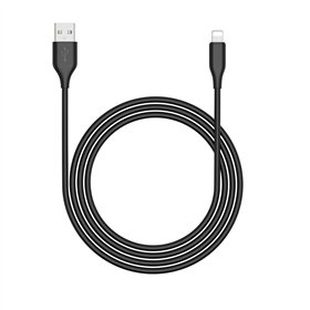 Кабель Riversong Beta 09 USB - Lightning 1,0 м 3A чёрный CL85