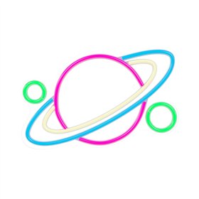 Neon PLEXI LED PLANET monivärinen FPNE05X Forever Light