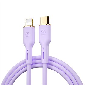 WIWU laidas YQ01 USB-C - Lightning 30W 1,2m violetinis