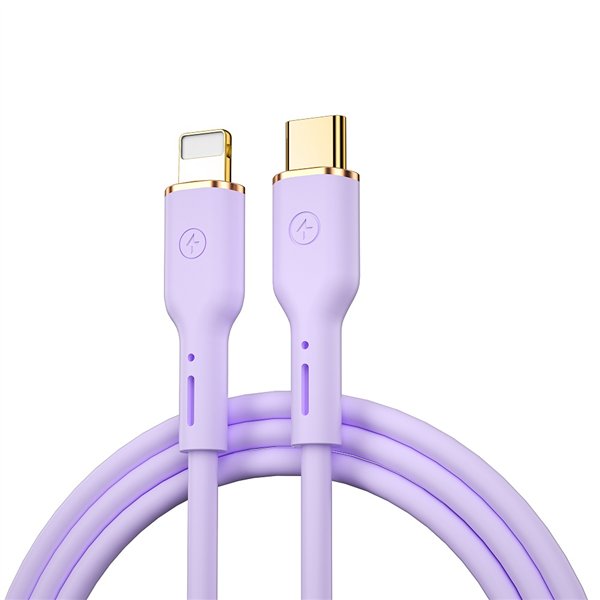 WIWU kaapeli YQ01 USB-C - Lightning 30W 1,2m violetti