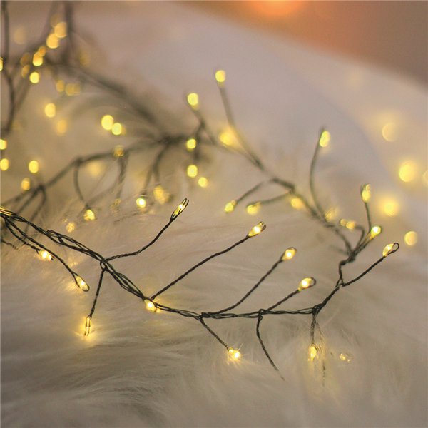String Light GREEN TWIG CLF-01 600LED yellow 6m + 5m cable Forever Light