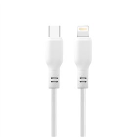 „Maxlife MXUC-10 MFi“ laidas USB-C - „Lightning“ 1,0 m 27W, baltas