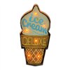 Металлическая светодиодная вывеска RETRO Ice Cream Forever Light