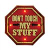 RETRO Metal Sign LED Don't Touch Forever Light