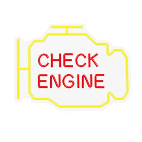 Неоновый светодиод PLEXI CHECK ENGINE жёлто-красный NNE21 Neolia