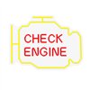 Neon PLEXI LED CHECK ENGINE yellow red NNE21 Neolia
