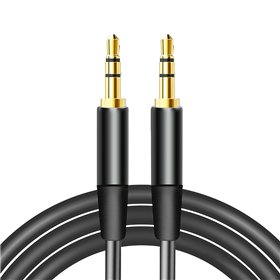 Maxlife-äänikaapeli, jakki 3,5 mm - jakki 3,5 mm 1 m musta