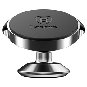 Baseus-autoteline Small Ears -pystymallin magneettinen pidike musta, liimattu