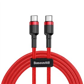 Baseus cable Cafule PD 2.0 USB-C - USB-C 1,0m 3A red 60W