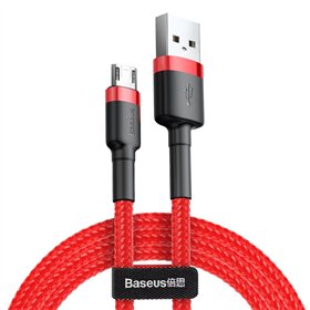 Baseus-kaapeli Cafule USB - micro USB 1,0m 2,4A punainen