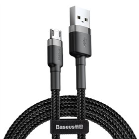Baseus cable Cafule USB - micro USB 1,0m 2,4A gray-black