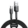Универсальный кабель USB-MicroUSB Baseus CAMKLF-BG1 Белый Чёрный 1 m