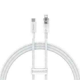 Baseus cable Explorer PD USB-C - Lightning 1,0m white smart temperature control 20W