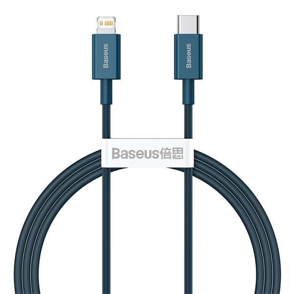 Baseus cabel Superior PD USB-C - Lightning 1,0m blue 20W