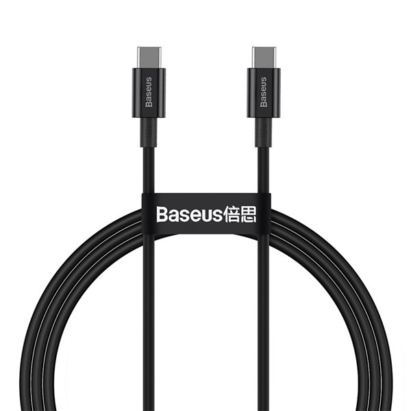Baseus cabel Superior PD USB-C - USB-C 1,0m black 100W