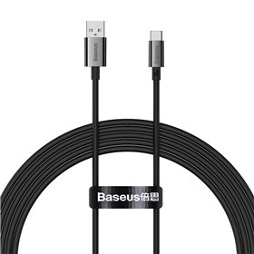Baseus cable Superior USB - USB-C 2,0m cluster black 100W