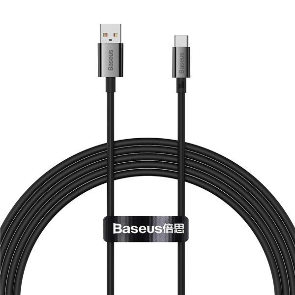 Baseus cable Superior USB - USB-C 2,0m cluster black 100W
