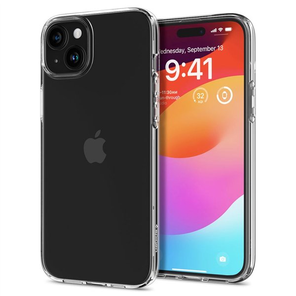 Spigen šķidro kristālu maciņš iPhone 15 Plus 6,7 collu kristāldzidrs