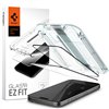 Spigen karkaistu lasi GLAS.TR "EZ FIT" FC 2-PACK iPhone 15 Pro 6,1" musta