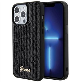 Чехол Guess для iPhone 15 Pro 6,1&quot; GUHCP15LPSFDGSK, черный, HC Sequin Script Metal