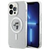 Karl Lagerfeld dėklas, skirtas iPhone 15 Pro Max 6,7 colio, KLHMP15XHGKCNOT skaidrus HC Magsafe IML KC blizgučiais
