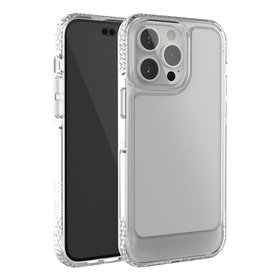 Bjaurus guminis UMODEL dėklas, skirtas iPhone 15 Pro 6,1 colio, skaidrus