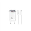XO wall charger CE20 PD 30W 1x USB-C white + cable USB-C - Lightning