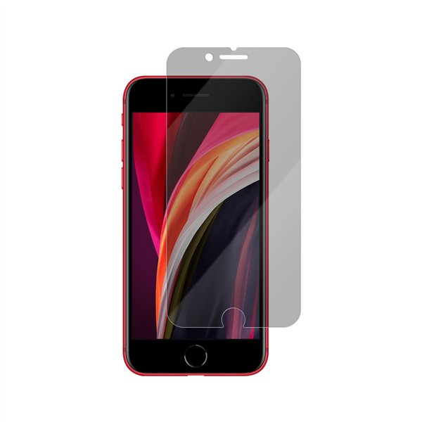 „Vmax“ grūdintas stiklas, 0,33 mm, 2,5D, itin skaidrus, privatumo užtikrinimo stiklas, skirtas „iPhone 7 / 8 / SE2020 / SE2022“.