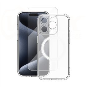 Vmax setti Mag suojakuori + lasi 2,5D premium iPhone 14 Pro 6,1"