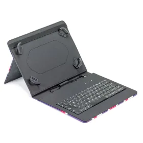 Bluetooth-клавиатура с подставкой для планшета Maillon Technologique MTKEYUSBPR1 Чёрный Испанская Qwerty