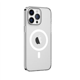 Comma maciņš Hard Jacket Mag iPhone 15 caurspīdīgs antibakteriāls