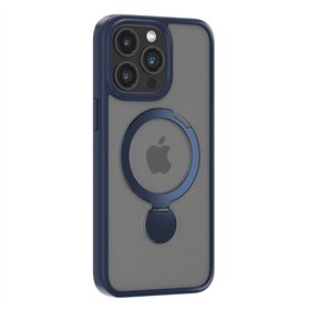 Чехол Comma Joy Shark Mag для iPhone 15 Pro, синий