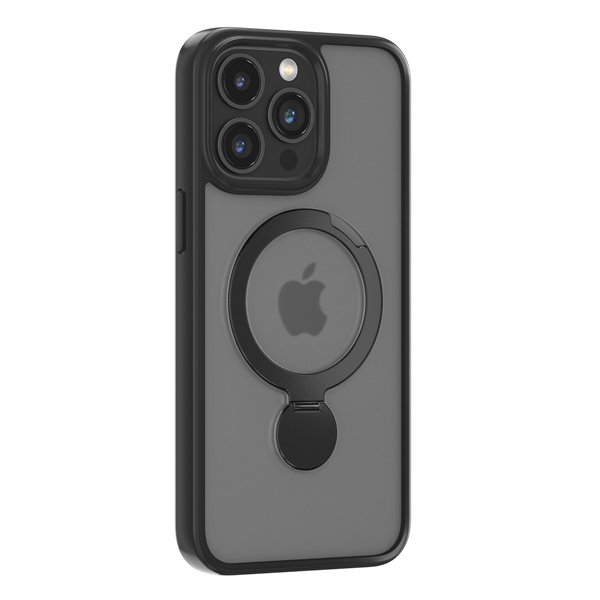 Comma-suojakuori Joy Shark Mag iPhone 15 Pro Maxille, musta