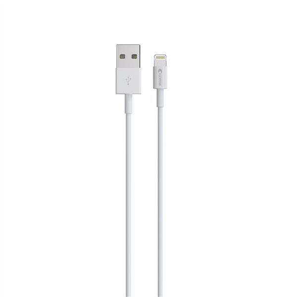 Comma-kaapeli Jub MFi USB - Lightning 2,4A 1,0m valkoinen
