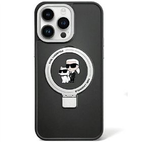 Karl Lagerfeld case for iPhone 13 Pro 6,1&quot KKLHMP13LHMRSKCK black HC Magsafe Ringstand KC