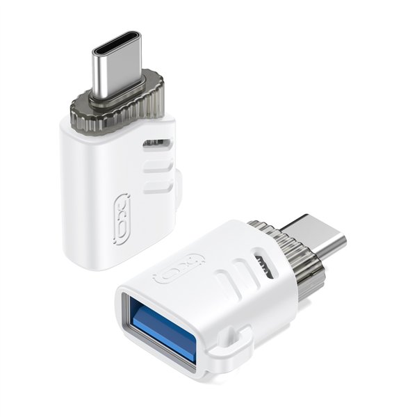 XO adapteris NB256B OTG USB - USB-C, baltas