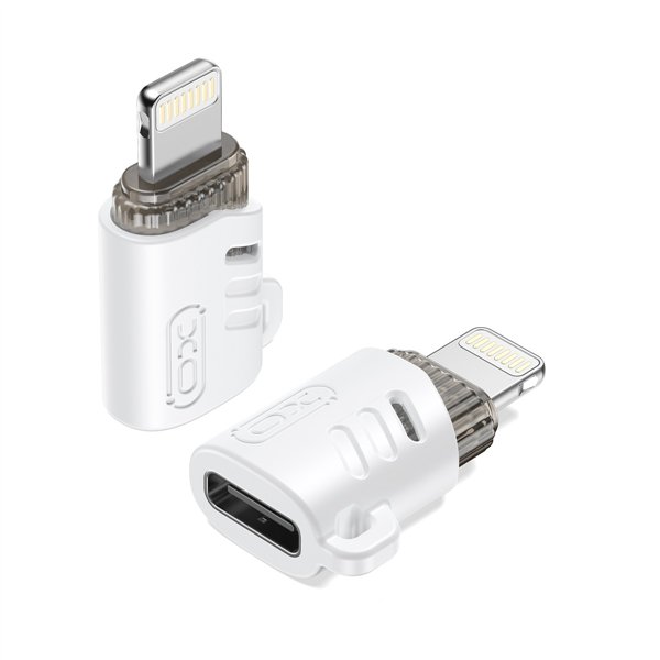 XO adapteris NB256E USB-C - žaibo tipo, baltas
