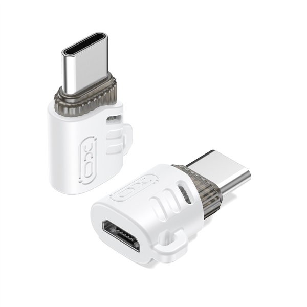 Адаптер XO NB256G microUSB - USB-C белый