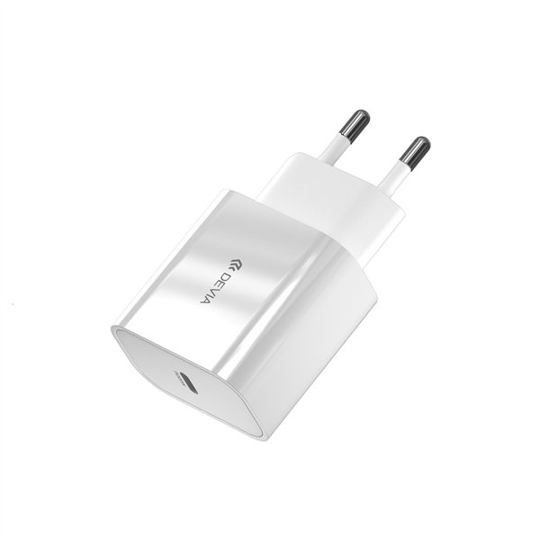 Зарядное устройство Devia Smart PD 1x USB-C 20 Вт, белое
