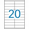 Kleepuvad sildid Apli 01299 100 Lehed 105 x 29 mm Valge