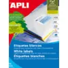 Kleepuvad sildid Apli 01299 100 Lehed 105 x 29 mm Valge