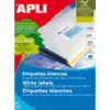 Kleepuvad sildid Apli 01299 100 Lehed 105 x 29 mm Valge