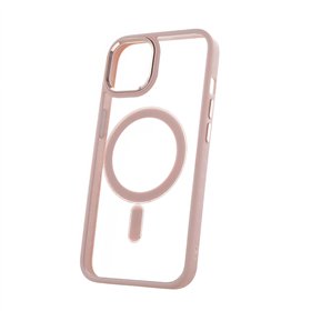 Satin Clear Mag -suojakuori iPhone 11:lle, pinkki