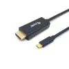 USB-C - HDMI kabelis Equip 13341207101 Juoda 2 m