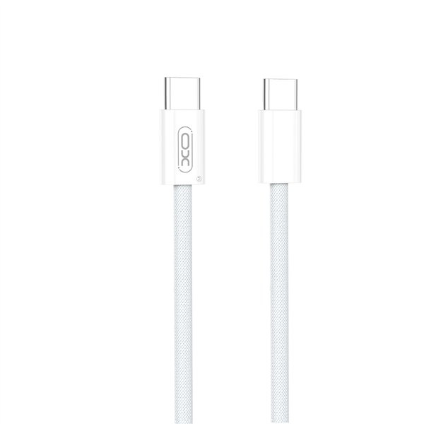 XO-kaapeli NB-Q260B PD USB-C - USB-C 1,5m valkoinen 60W