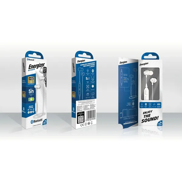 Austiņas Energizer CIBT20WH2 Balts
