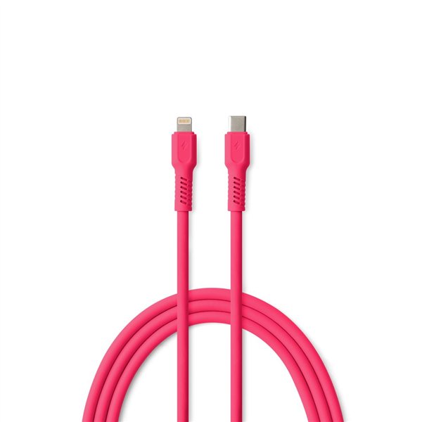 COLORUM laidas USB-C - Lightning 1,8m 2,4A CK12-CL-02 x Magenta