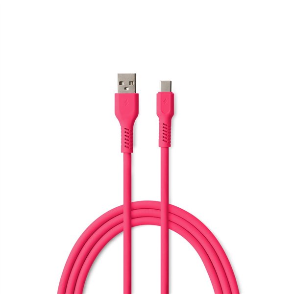 Кабель COLORUM USB-A - USB-C 1,8м 3A CK60-AC-02 xMagenta